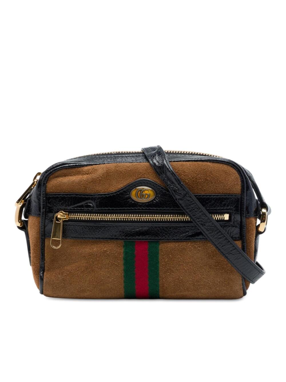 Gucci Mini Suede Web Ophidia Crossbody #358403G56B